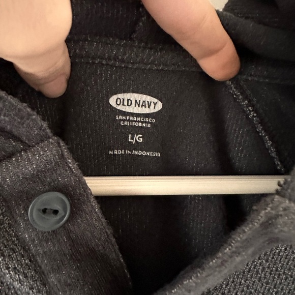 Old Navy Men’s Grey Hoodie Sweatshirt Size L - Picture 2 of 6
